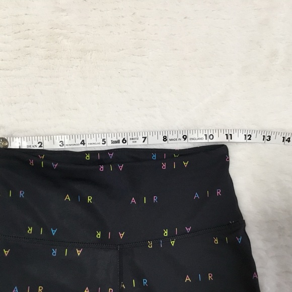 Nike Women's AIR Mid Rise Printed Running 7/8 Run Leggings-Black size XS - Picture 9 of 12